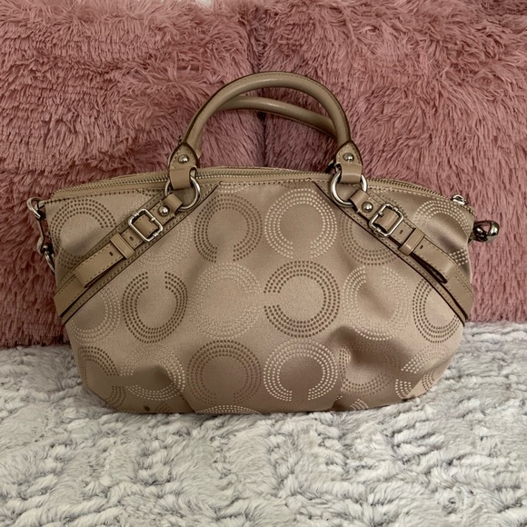 LIKE NEW✨Coach taupe Sophia satchel - Picture 2 of 8